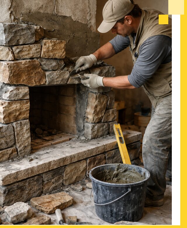 Изготовление и установка каменных каминов под ключ в Брянске