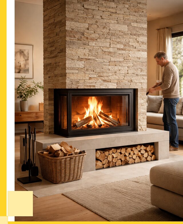 Дровяной камин под ключ в Брянске от 215020 р. | ЭриданБнк