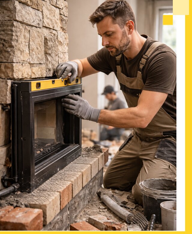 Дровяные камины под ключ в Брянске: монтаж, обустройство