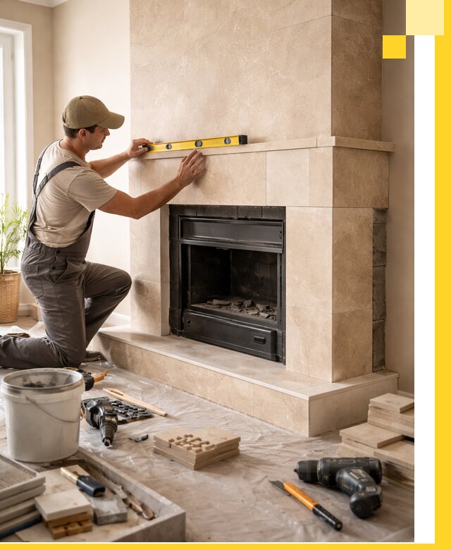 Установка и монтаж каминов в частном доме под ключ в Брянске