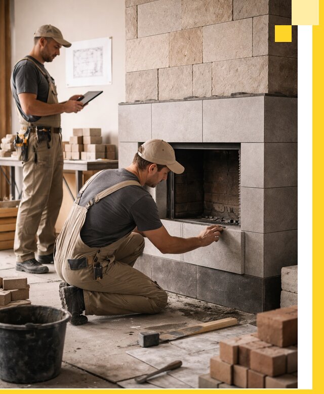 Индивидуальные проекты каминов и каминных систем в Брянске