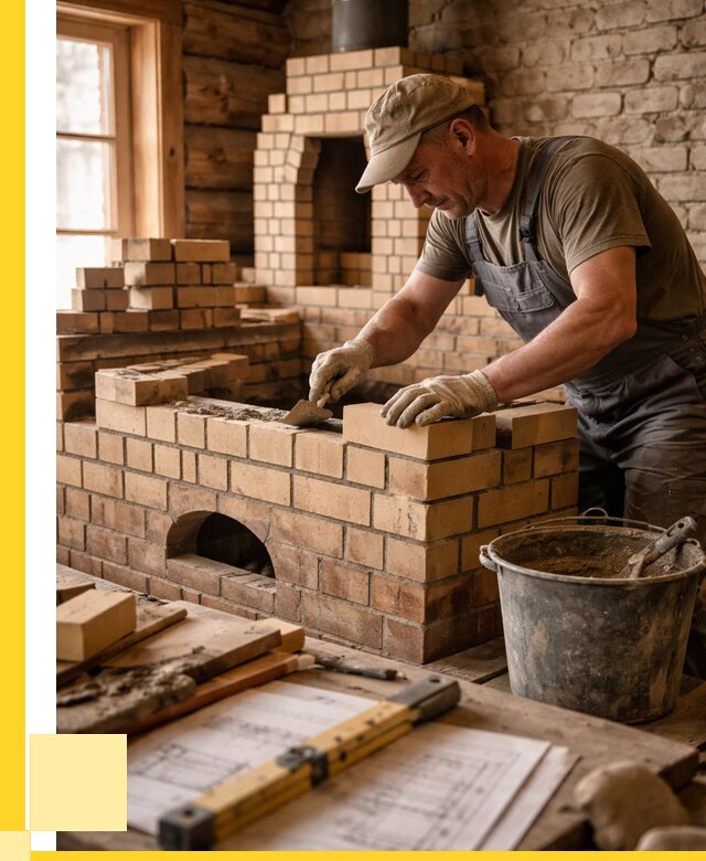 Кладка печей из кирпича в Брянске цены от 32253 р. - ЭриданБнк