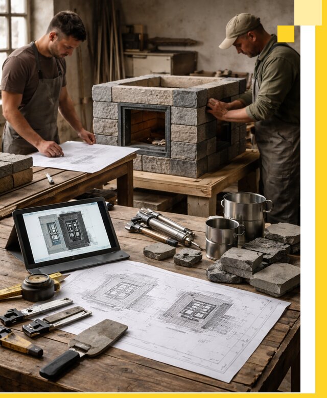 Разработка проектов печей с согласованием и монтажом в Брянске