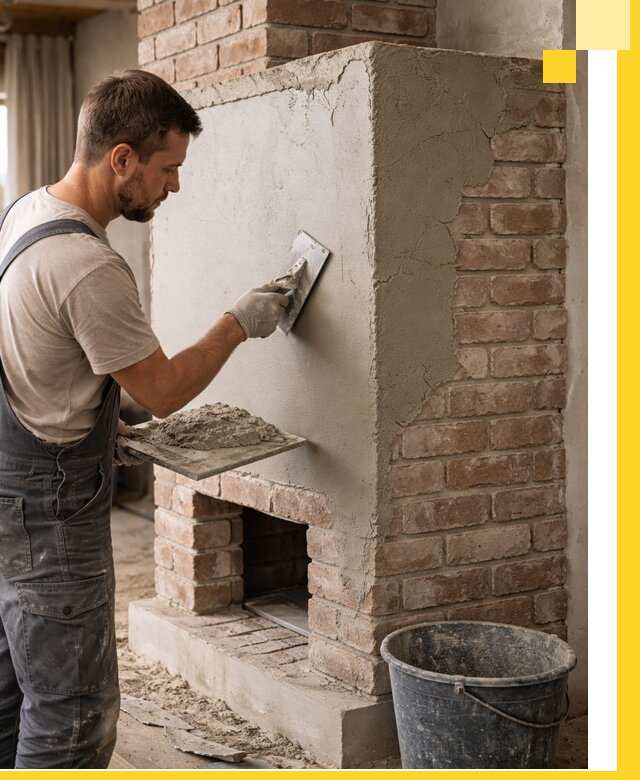 Отделка печей и облицовка каминов в Брянске под ключ