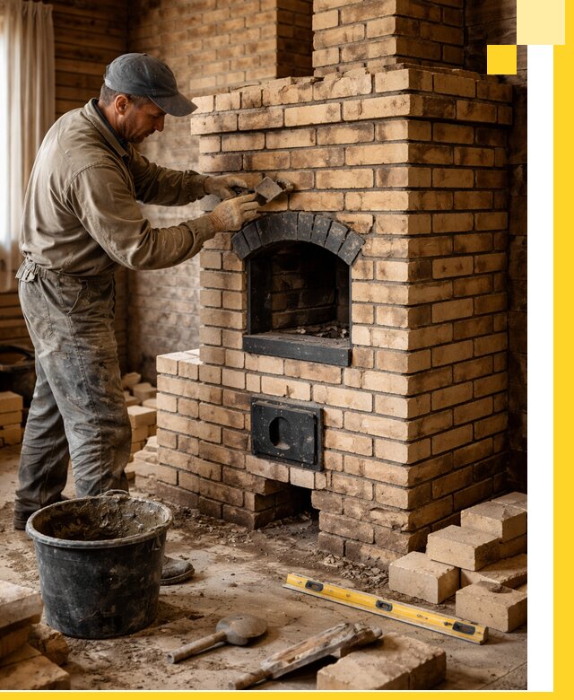 Кирпичные печи под ключ в Брянске: проектирование и кладка