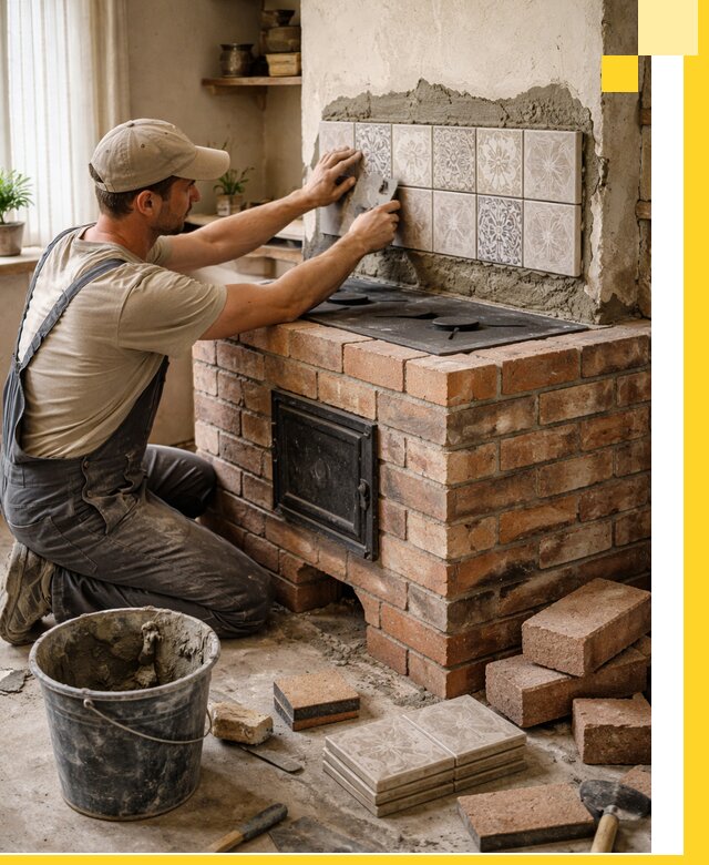 Печи с плитой на заказ монтаж гарантия и сервис в Брянске