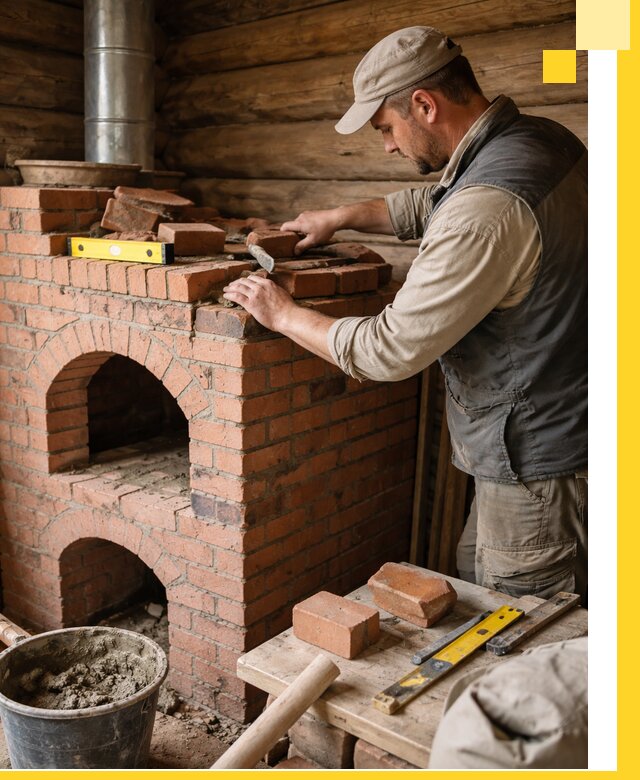 Изготовление и установка русских печей в Брянске под ключ