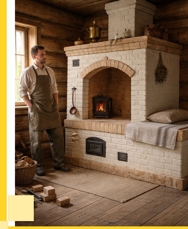 Русские печи с лежанкой под ключ в Брянске от 161265 р. ЭриданБнк