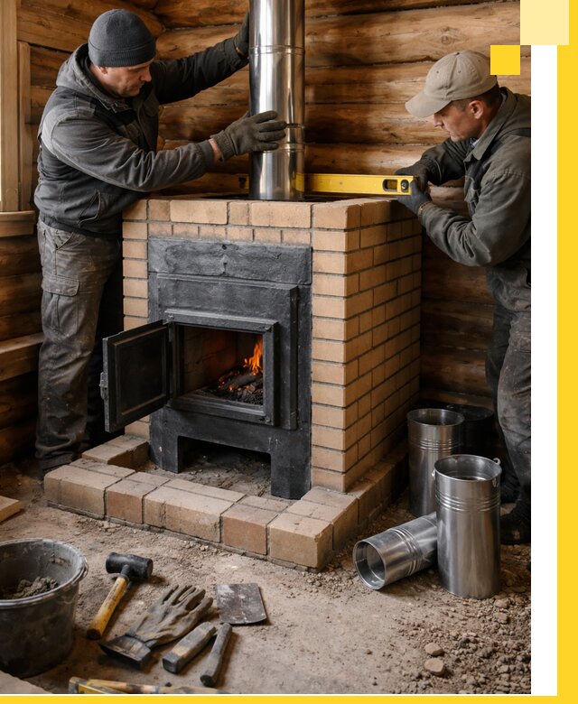 Проектирование, изготовление и установка банных печей в Брянске