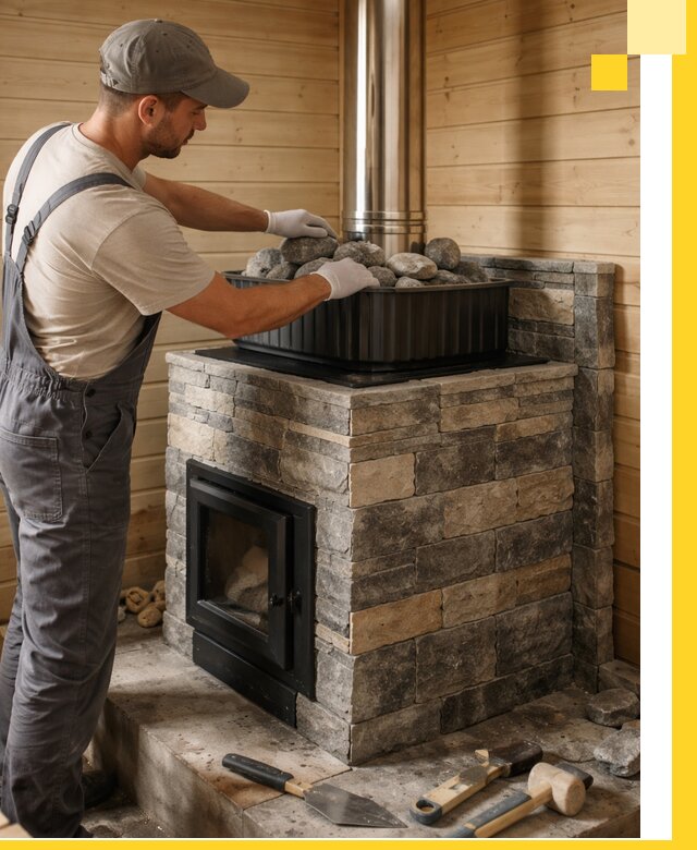 Печи для парной в Брянске, производство, монтаж и обслуживание