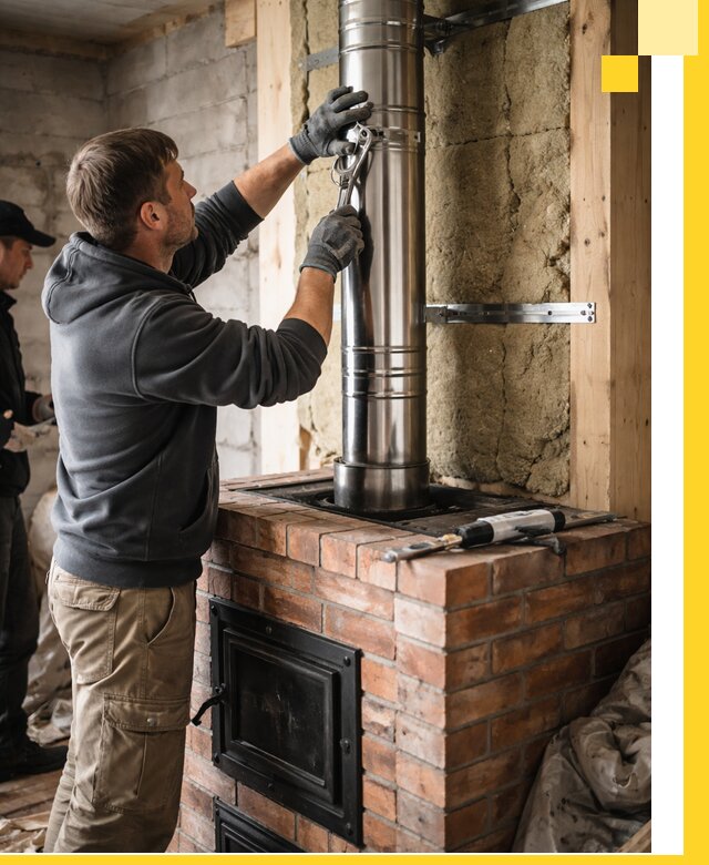Изготовление и монтаж печей и дымоходов под ключ в Брянске