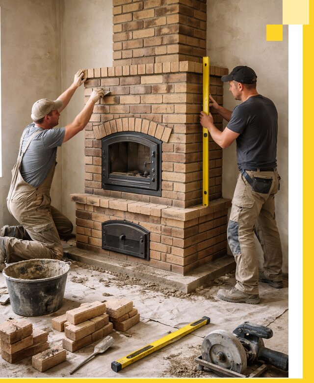 Продажа и установка печей и каминов для дома под ключ в Брянске