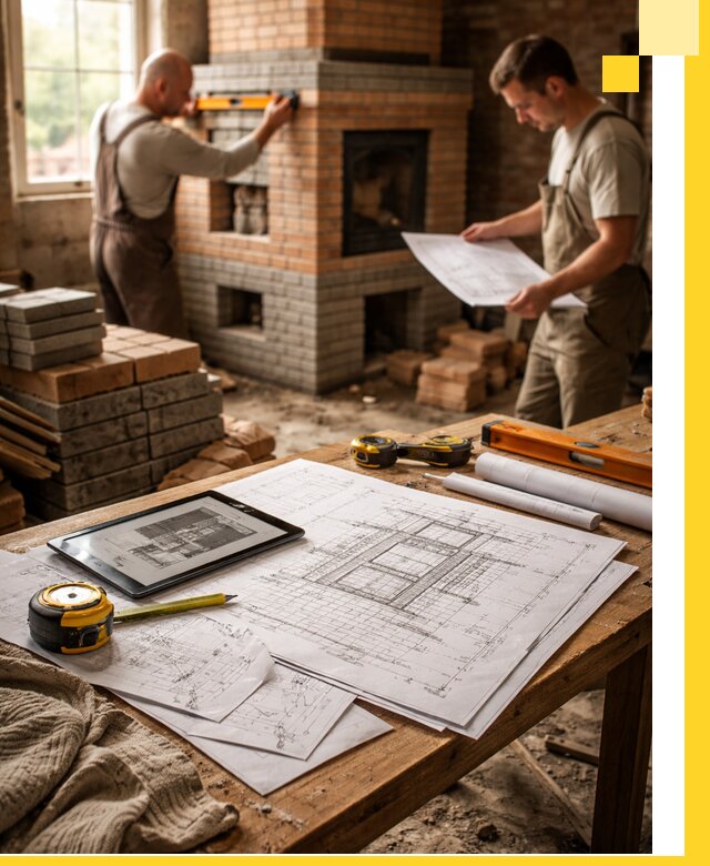 Проекты печей и каминов с индивидуальным дизайном в Брянске