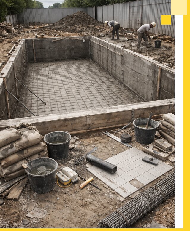 Строительство бассейнов под ключ в Брянске, дизайн и монтаж