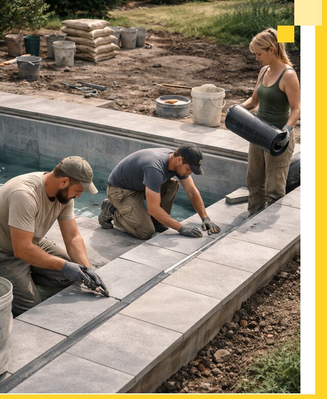 Строительство и монтаж уличных бассейнов под ключ в Брянске