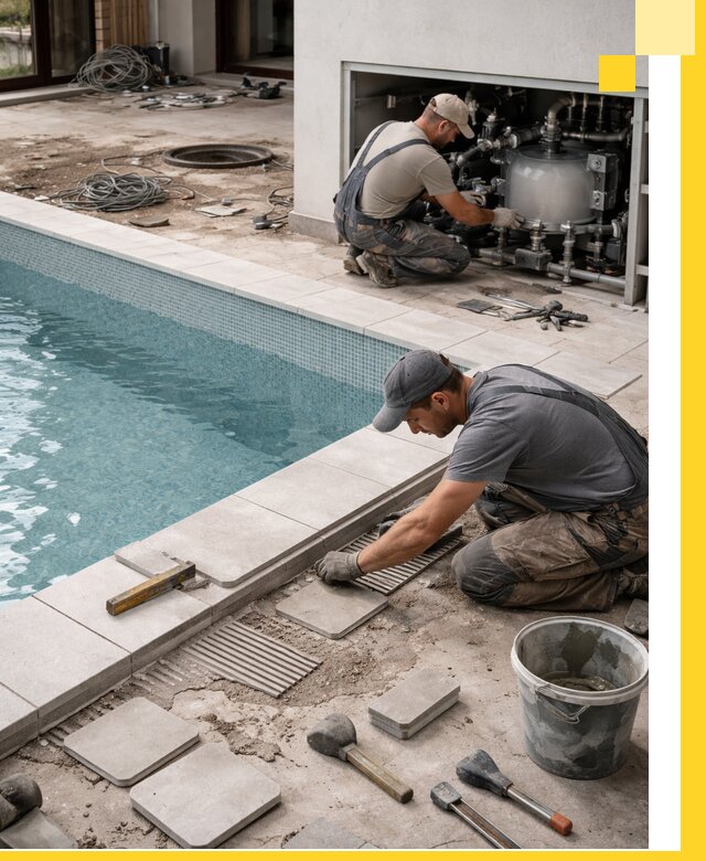 Строительство и монтаж бассейнов в коттедже в Брянске