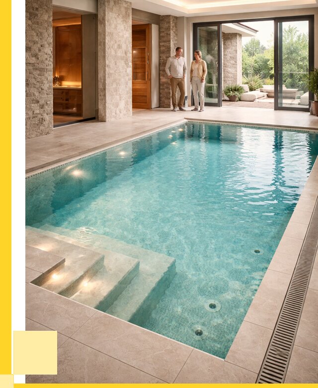 Бассейн во дворе в Брянске: проект, отделка от 1290120 р. | ЭриданБнк