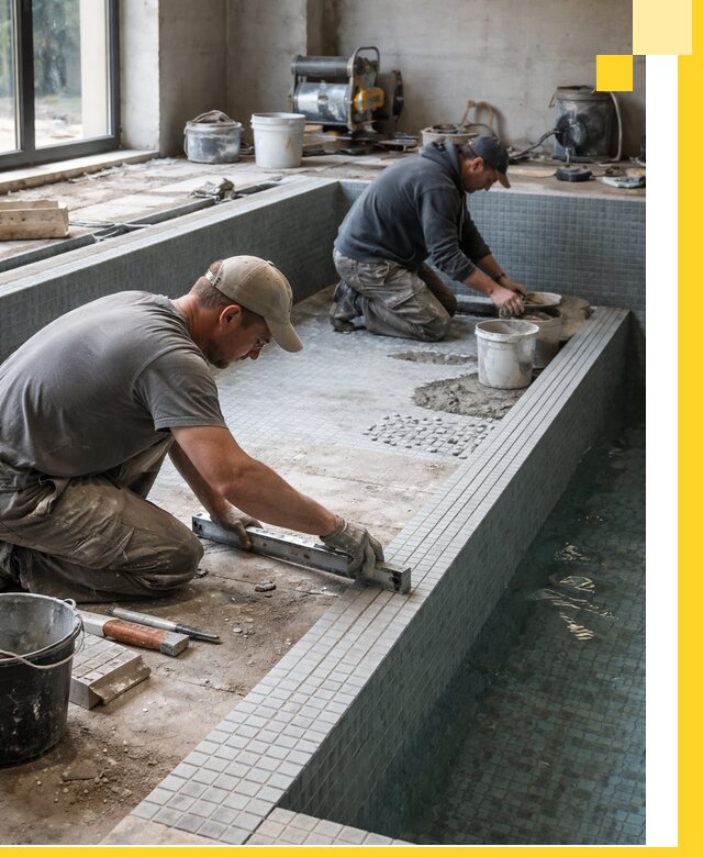 Строительство бассейна в частном доме в Брянске под ключ