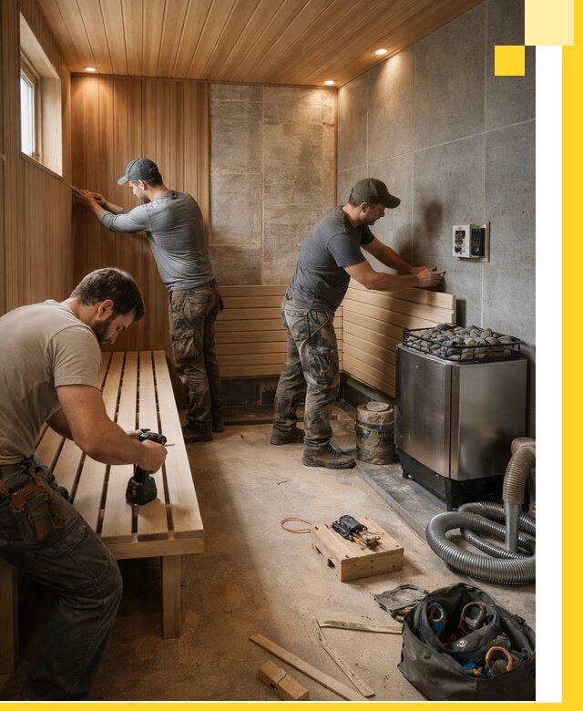 Сауны под ключ в Брянске, проектирование, строительство, отделка
