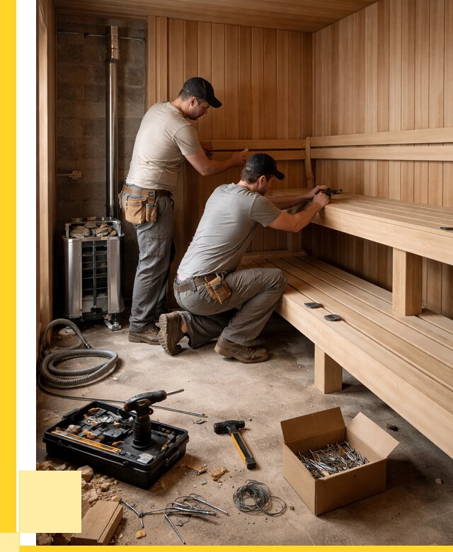 Монтаж саун под ключ в Брянске от 129012 р. | ЭриданБнк