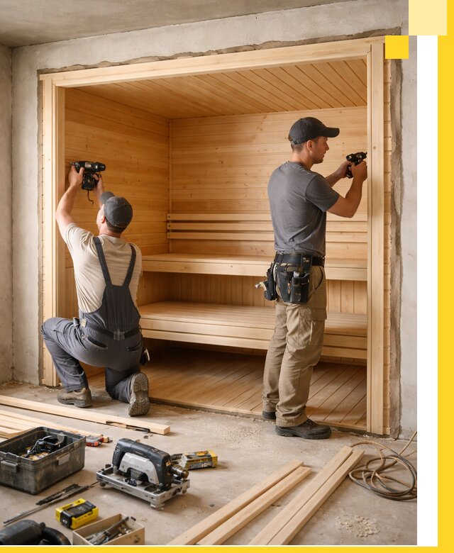 Монтаж саун под ключ в Брянске — проектирование и установка