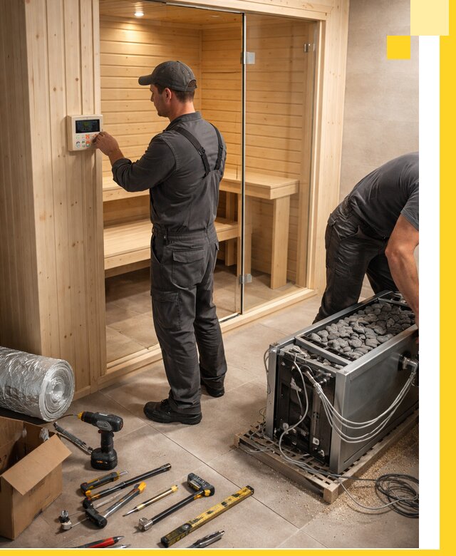 Поставка, установка и монтаж электрических саун в Брянске