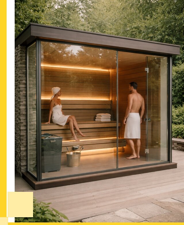 Сауна стеклянная и двери для сауны в Брянске от 268775 р. | ЭриданБнк