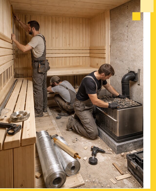 Индивидуальные сауны на заказ в Брянске под ключ, проект и монтаж