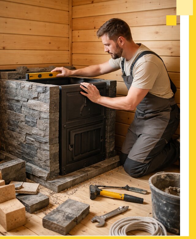 Производство и установка печей для саун под ключ в Брянске