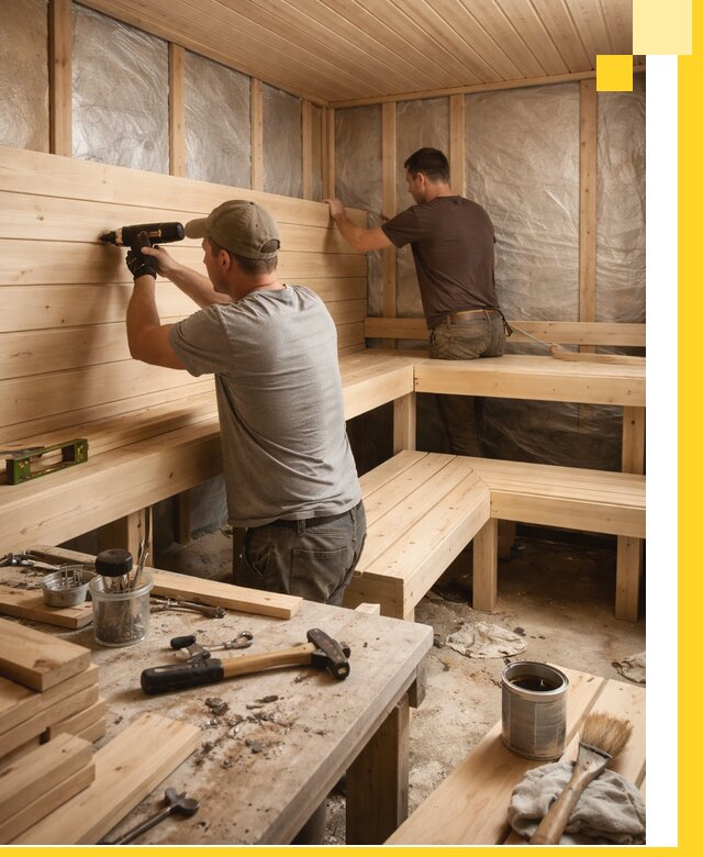 Профессиональная отделка бань и саун под ключ в Брянске