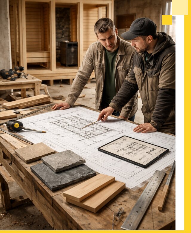 Проекты бань под ключ и планы строительства в Брянске