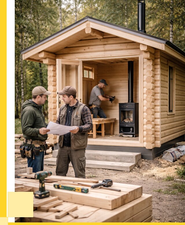 Монтаж бань под ключ в Брянске — от 215020 р. | ЭриданБнк