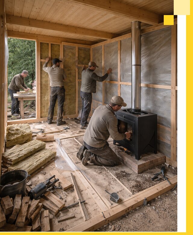 Профессиональный монтаж бань под ключ в Брянске для дома