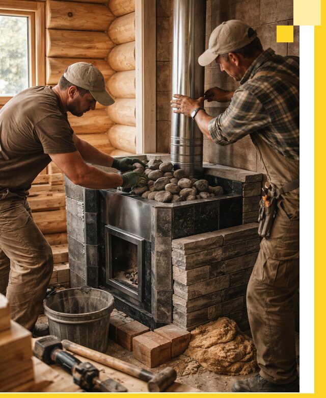 Строительство и отделка русских бань под ключ в Брянске