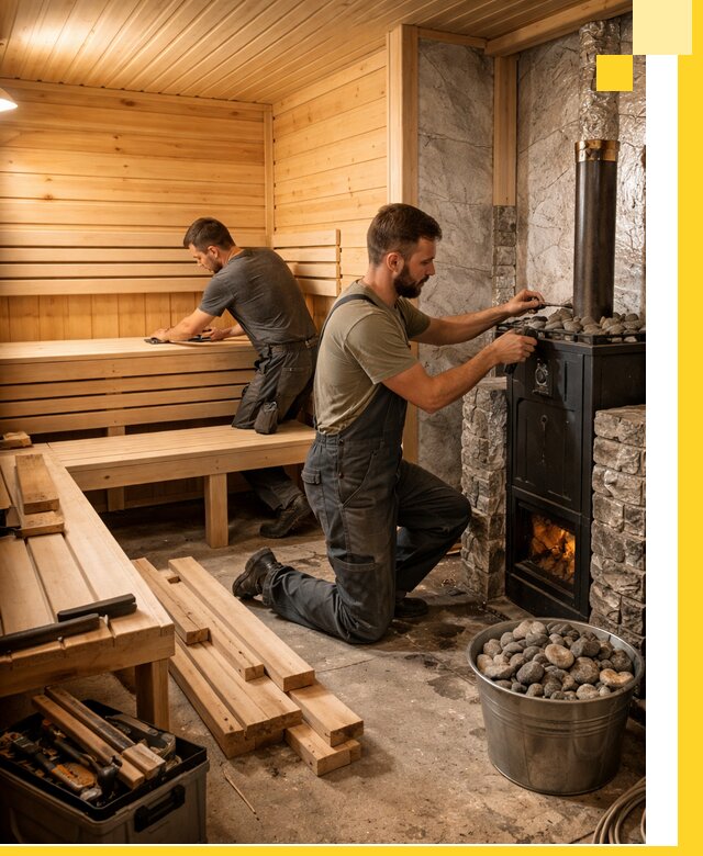 Дизайн и строительство интерьеров бань под ключ в Брянске