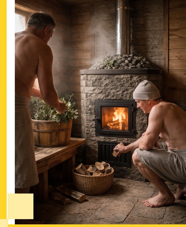 Банные печи под ключ в Брянске от 48380 р. | ЭриданБнк кирпичная