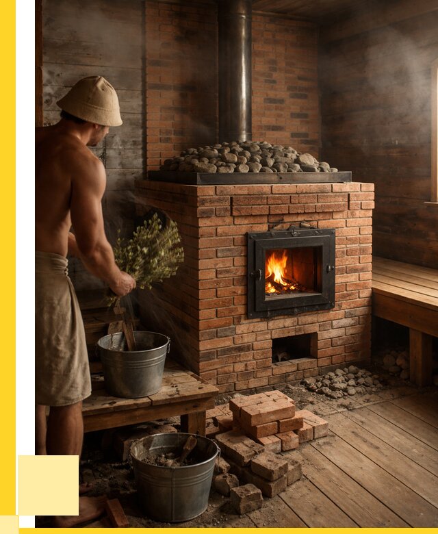 Кирпичные банные печи в Брянске от 96759 р. | ЭриданБнк