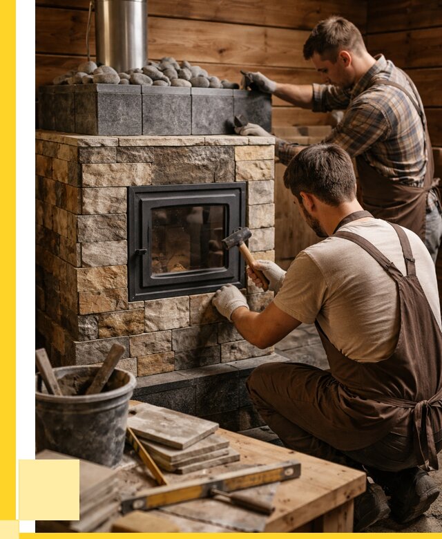 Облицовка банной печи в Брянске от 16127 р. | ЭриданБнк