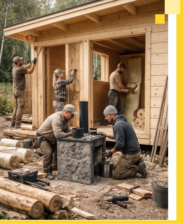 Купить баню под ключ в Брянске строительство монтаж отделка