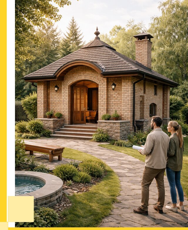 Проект кирпичной бани в Брянске от 32253 р. | ЭриданБнк