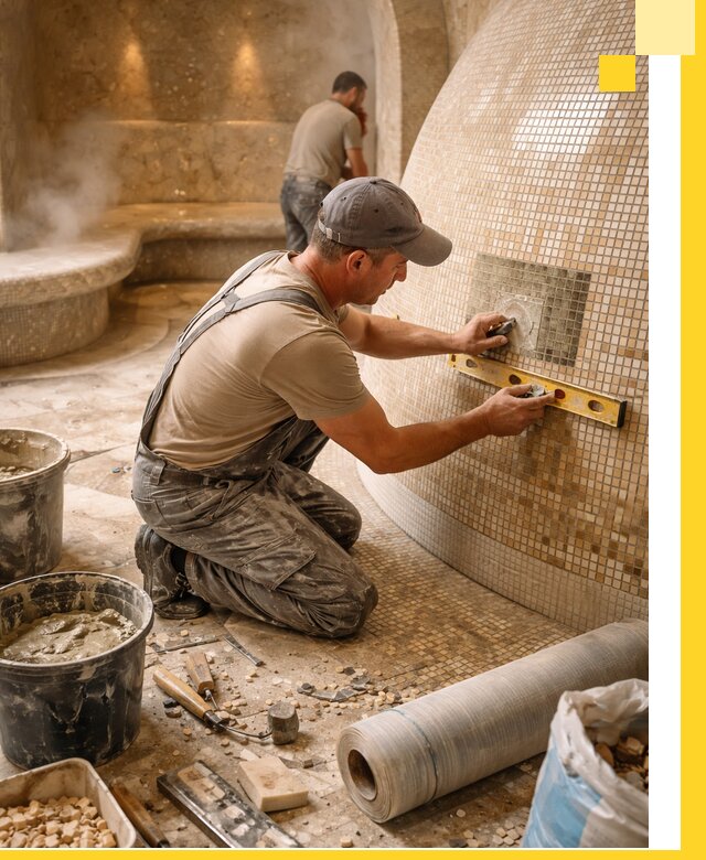 Хамам под ключ в Брянске: проектирование, строительство, отделка