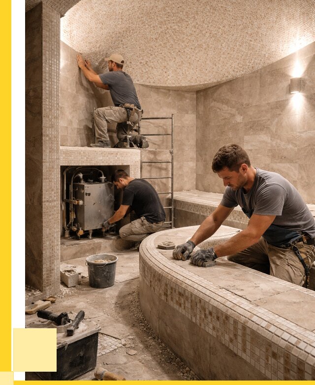 Монтаж хамамов под ключ в Брянске от 268775 р. ЭриданБнк