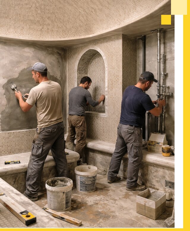 Профессиональный монтаж хамамов под ключ в Брянске с гарантией