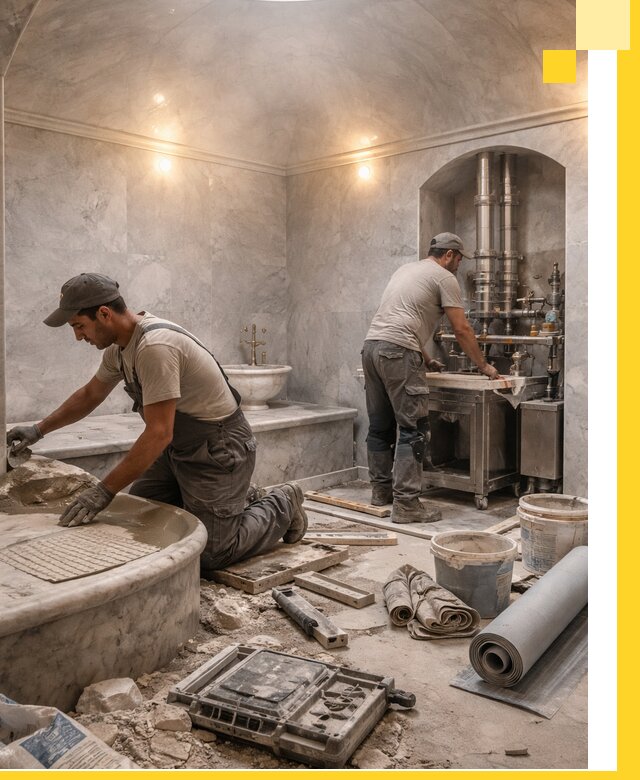 Строительство турецких бань хаммам под ключ в Брянске