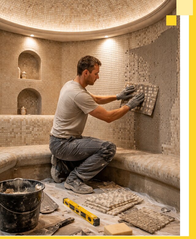 Устройство и монтаж домашнего хамама под ключ в Брянске