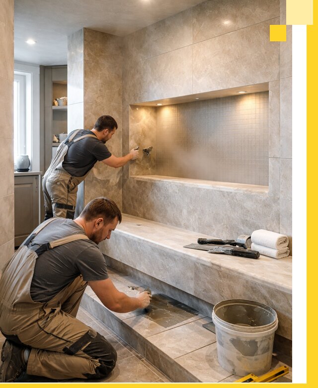 Профессиональное строительство хамама в квартире в Брянске