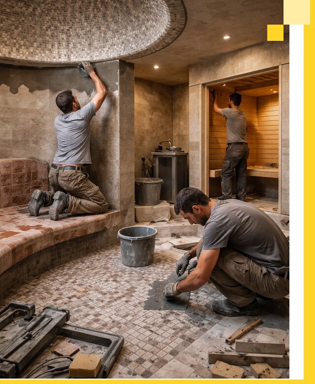 Проект и строительство хамама бани и сауны под ключ в Брянске