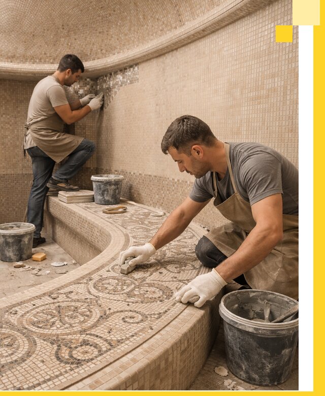 Плитка для хамама в Брянске, укладка, подбор и поставка