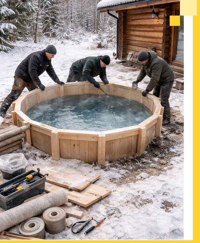 Изготовление и установка ледяных купелей под ключ в Брянске