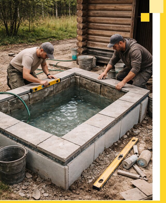 Изготовление и установка холодных купелей под ключ в Брянске